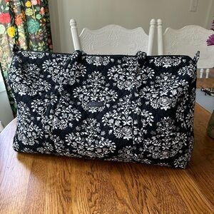 Vera Bradley Black and White Floral Women's Duffel